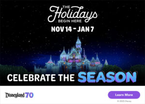 Disneyland Holiday Banner - click to buy tickets